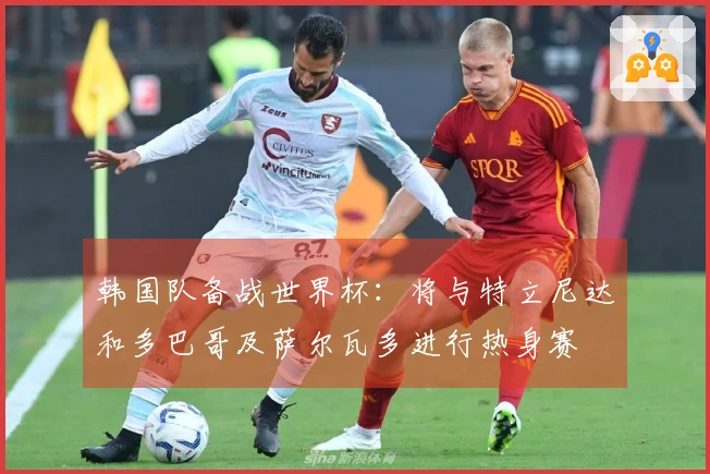 韩国队备战世界杯：将与特立尼达和多巴哥及萨尔瓦多进行热身赛